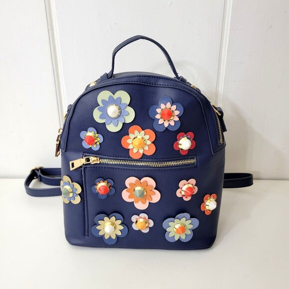Urban Expressions Handbags - Urban Expressions Pandora Floral Backpack Vegan Leather